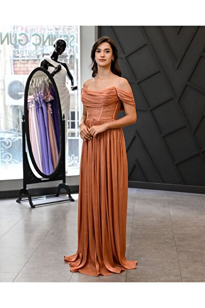 SevinçGüney Korsaj Beden A Kesim Şifon Abiye (AÇIKLAMA KISMINI OKUYUNUZ)