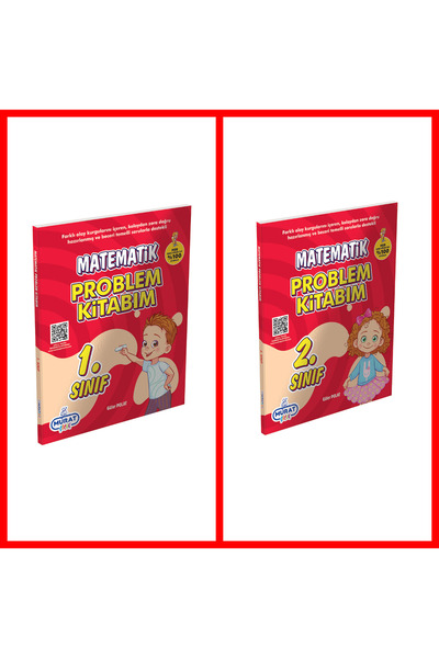 Murat Yayınları 1.sınıf Matematik Ve 2.sınıf Matematik Problem Kitap Seti.