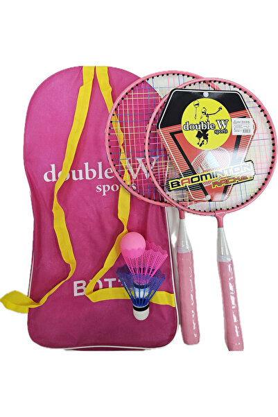 TUMBA'S ÇATALI BADMİNTON SETİ ÇOCUK BADMİNTON RAKET SETİ 2 RAKET + 3 TOP DENİZ PLAJ SAHİL