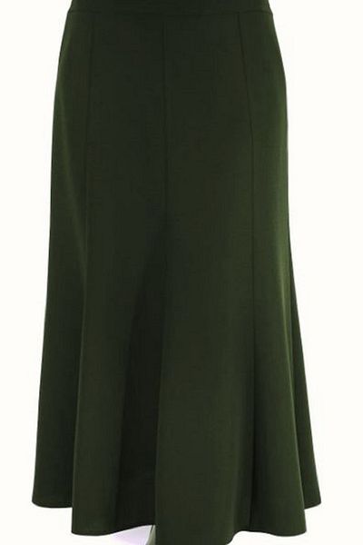 N.Y.YILDIZ Star New Season Flexible Fabric Eight Piece Large Size Mother Comfortable Fish Waist Elastic Lined Skirt
