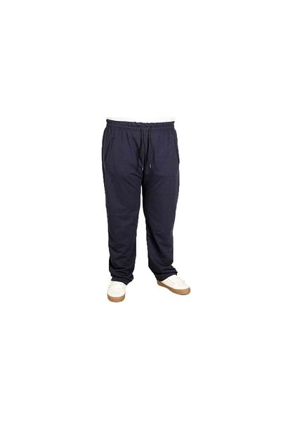 TANİŞ GİYİM Large size straight leg zipper pocket compact combed tracksuit single bottom