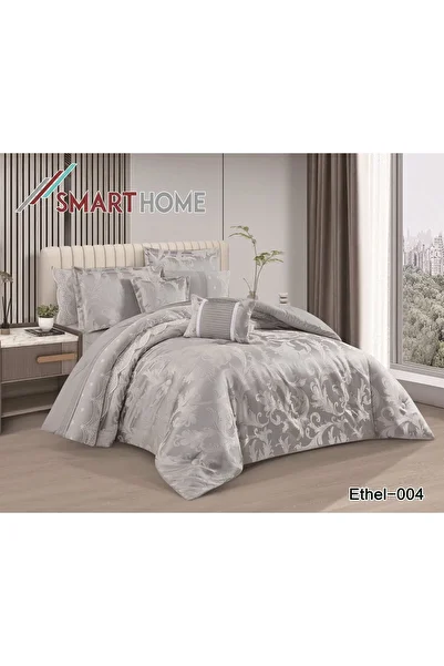 Smart Luxury Heavy Jacquard Double Duvet Cover Set, 8 Pieces, King Size Duvet Cover, 240 x 260 cm
