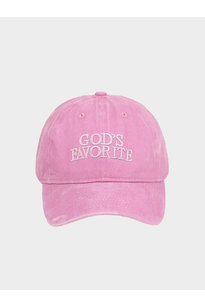 Tresore God's Favorite Embroidery Embroidered Baseball Cap Washable Hat / Washable Hat / Washable Cap