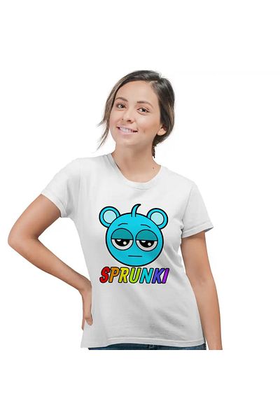 OEM Women's T-shirt Sprunki Music Game Sky