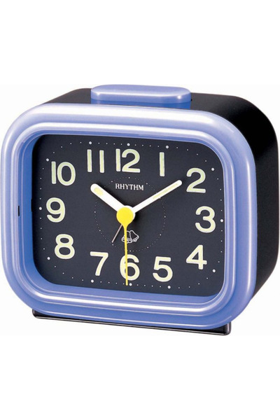 Rhythm 4Ra888-R04 Basic Bell Alarm Clock, Blue