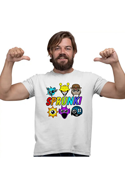 OEM Tricou Barbati Sprunki Game Horror