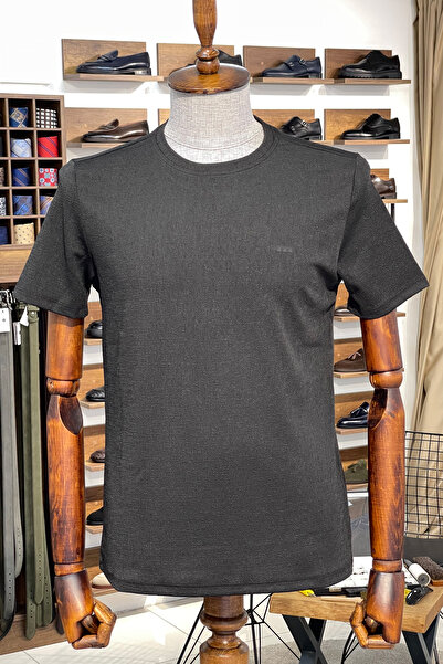 NAZEF Slim Fit Lycra Crew Neck Short Sleeve T-Shirt
