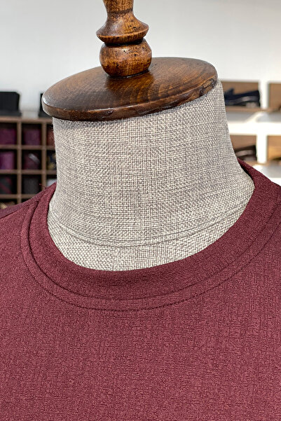 NAZEF Slim Fit Lycra Crew Neck Short Sleeve T-Shirt