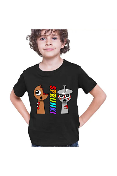 OEM Tricou Copii Baieti Sprunki Horror Theme