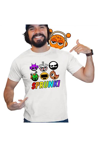 OEM Men's T-Shirt Sprunki Horror Team