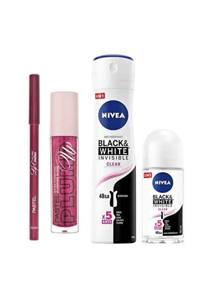 Pastel Plumping Gloss 207 + Lip Contour Lip Liner 52 + NIVEADeodorant Sprey 1...