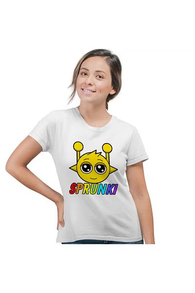 OEM Women's T-shirt Sprunki Music Game Simon
