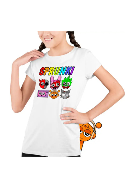 OEM Sprunki Horror Beats Kids Girls T-Shirt