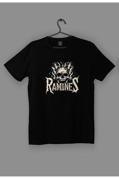 Marco Fresco Tricou oversize unisex pentru tineri cu imprimeu Ramones