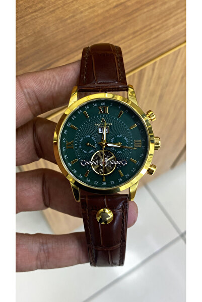 Navimarine Otomatik Türbülonlu Deri Korodonlu Klipsli Erkek Kol Saati