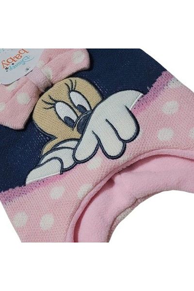 Disney Baby Pink winter hat "Minnie" with bow 50cm