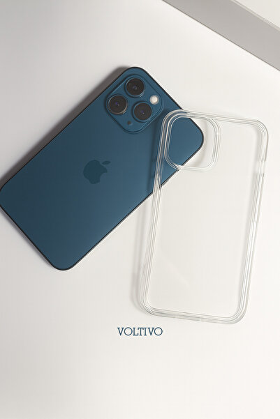 VOLTIVO iPhone 12 Pro Ultra İnce Şeffaf Silikon Kılıf