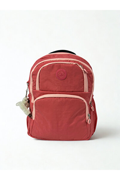 ROSSO Unisex Crinkle Waterproof Fabric Large Size Multi-Compartment School and Travel Backpack