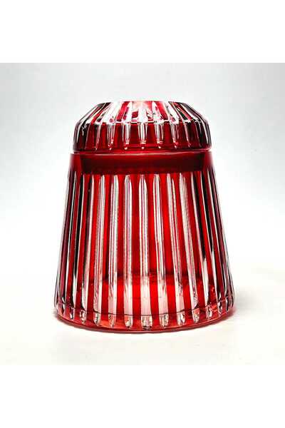 Kristal Market Handmade Cut Crystal Mercury Vertical Pattern Decorative Presentation Holder Indoor Napkin Holder