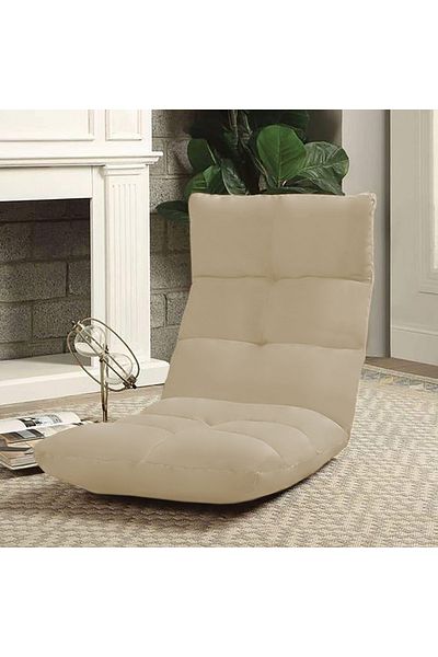 Lazy Vibes | Picnic Upholstered Velvet Foldable Floor Chair - Brown