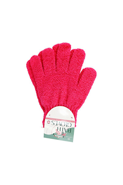 LOFIAN قفاز الاستحمام من لوفيان - ليفة استحمام - قطعتين - لون الكرز الأحمر