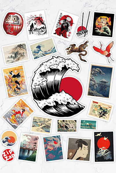 ZipZap مجموعة ملصقات فويل لاصقة للكمبيوتر المحمول والهاتف الياباني من Japan A...