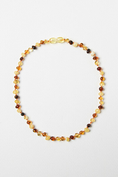 Boas Sertifikalı Bebek Kehribar Kolyesi - Doğanın Renkleri Çok Renkli Kombinasyon