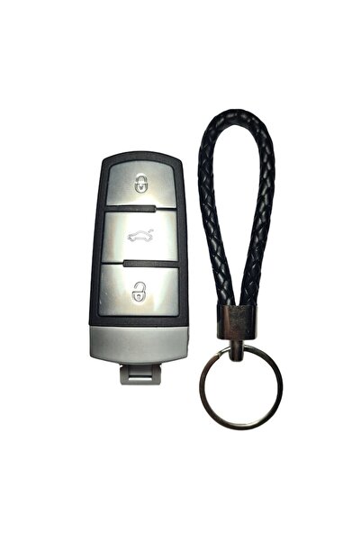 Volkswagen Carcasă cheie Passat B6 2005-2011 cu 3 butoane, lamă HU66 din plastic + breloc