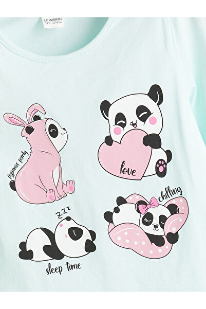 LC Waikiki Bisiklet Yaka Kız Çocuk Pijama