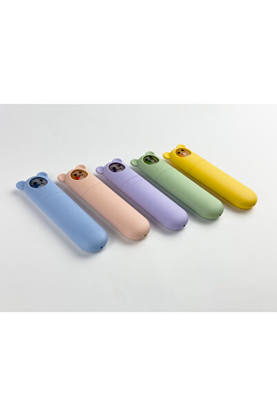 BAK GEL AL Pastel Renk Fosforlu Kalem Seti 6 Renk – Mikro Ayıcık Kapaklı Sevimli Highlighter Kalemler