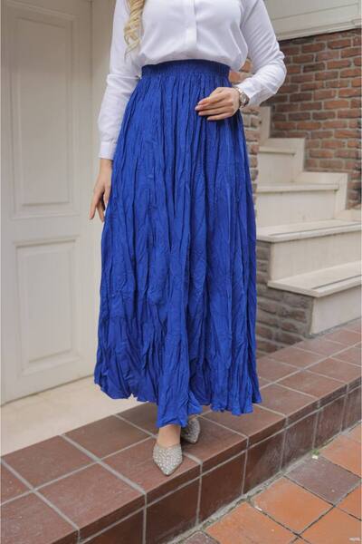 aytenli Elastic Waist Fits up to Size S XL Standard Size Maxi Length Wrap Skirt