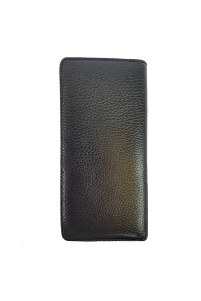 Rich Smith Portfolio Wallet with Cell Phone Space Genuine Leather / 1202 Black (Arsel Glossy)