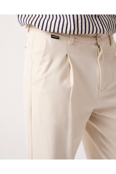 GAZAP Erkek Baggy Fit Beli Lastikli Rahat Pantolon Siyah