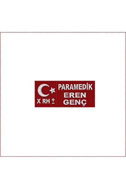 NAKIŞ ATÖLYESİ NAKIŞ ATÖLYESİ CIRTLI PARAMEDİK PERSONEL YAKA İSİMLİK NO:1