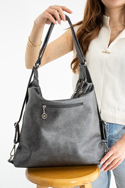 Çanta Trend Large Size Soft Leather Both Back and Shoulder Bag 540