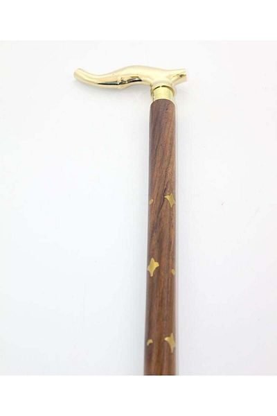 İstangül Butik Brass Walking Stick Model 5