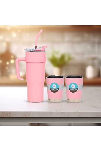 Zen Store ترمس حراري من الفولاذ المقاوم للصدأ من ZENSTORE سعة 40 أونصة مع ماص...