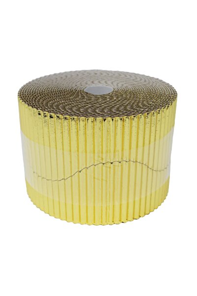 PHINDBOOKS لفافة حدودية باللون الأصفر المعدني (المقاس 10 سم * 7.5 متر)