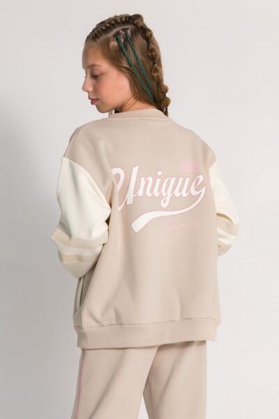 HAUSEkids 9-14 Years Old Univer College Girl's College Jacket-Latte