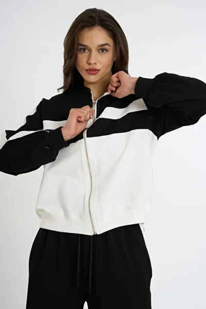 HANIQA Zippered Tracksuit Top