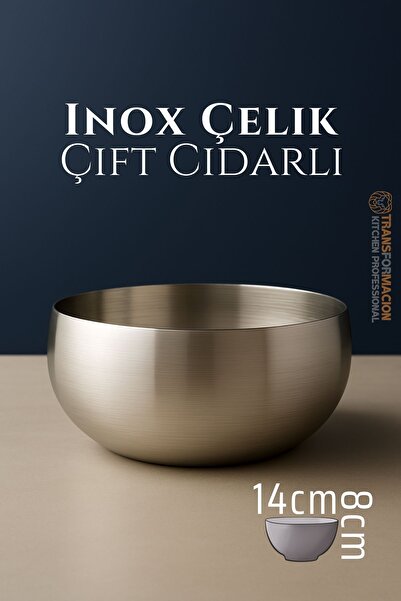 Transformacion Double Skin Bowl - Inox Steel Bowl 14 cm 722032