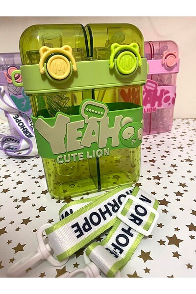 GNR 2 Bölmeli Okul Su Matarası Askılı Suluk Modelleri