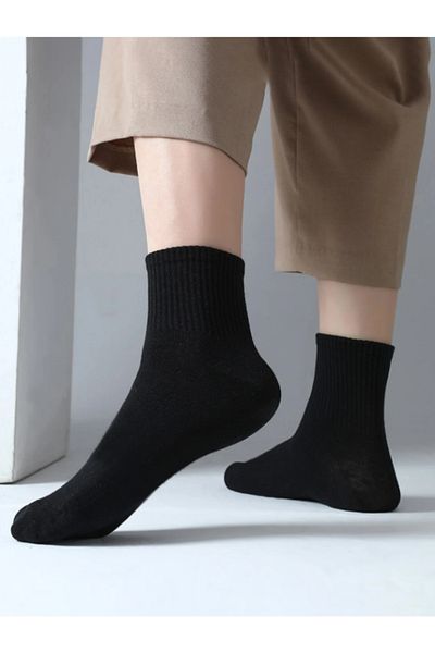 myprem socks Unisex Cotton Half Socks White Tennis Socks 6 Pack Comfortable and Stylish