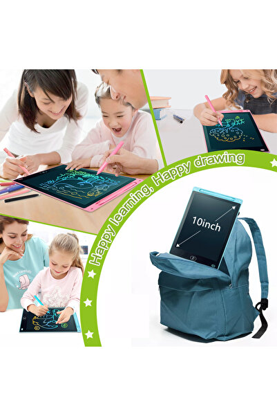 Nicaea Home LCD Yazma Tableti Dijital Kalemli Çizim Yazı Tahtası Renkli Ekran 10 Inch (25,4 cm)