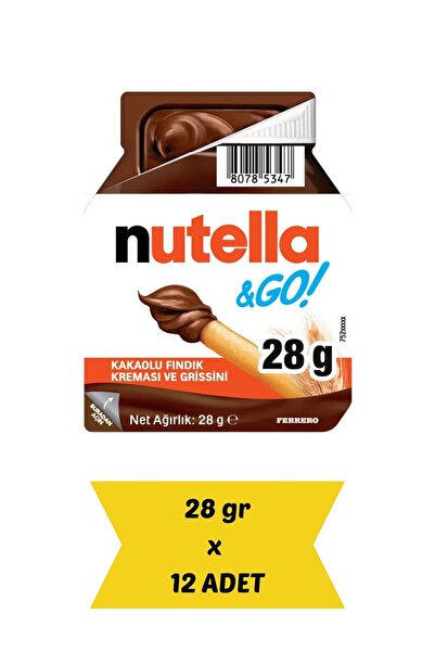 Nutella & Go 28 g x 12 Adet | Pratik Atıştırmalık