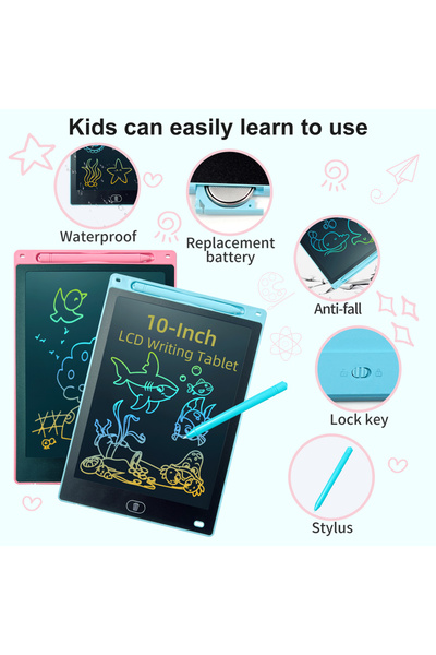 Nicaea Home LCD Yazma Tableti Dijital Kalemli Çizim Yazı Tahtası Renkli Ekran...