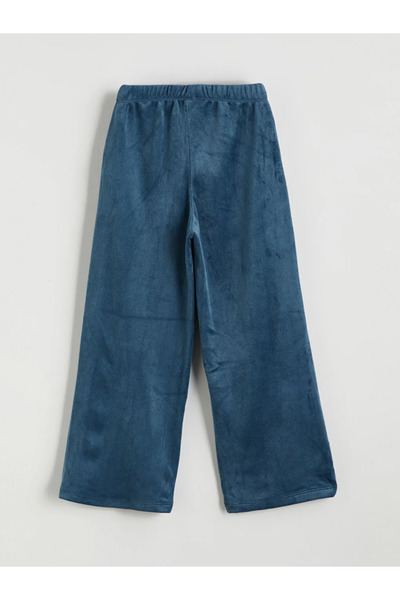 LC Waikiki LCW ECOPetrol Beli Lastikli Kız Çocuk Kadife Eşofman Altı