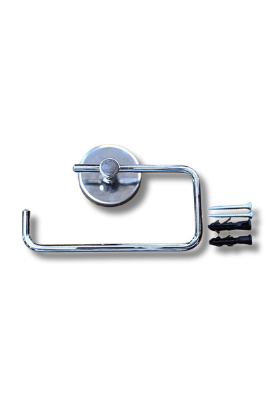 CzyLife Chrome Metal Coverless Toilet Paper Holder |   Toilet Paper Hanger Inside the Bathroom |   Hotel Buklet Series