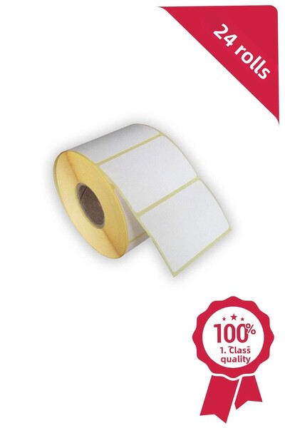 On Roll Paper 500 قطعة 100 × 80 مم ملصقات باركود حرارية صديقة للبيئة - 24 لفة