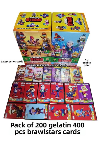 Emrah Gültekin مجموعة بطاقات Zidao 2025 Characters Brawl Stars هدية الجوكر